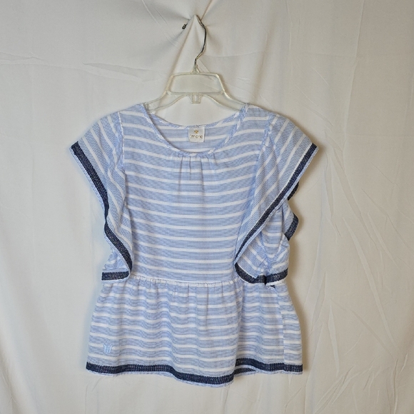 J.Marie Tops - J. Marie Blue and White Striped Blouse